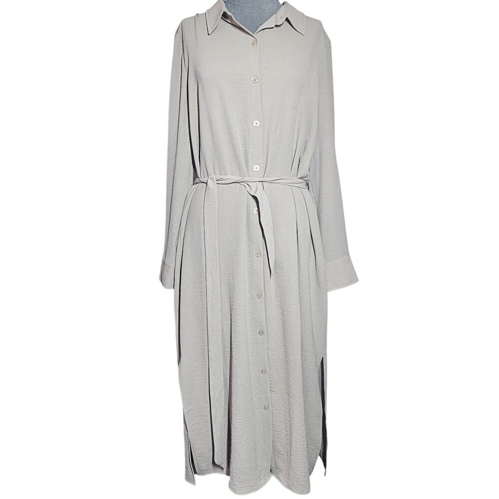 DNKY Button Up Belted Dress Size 12